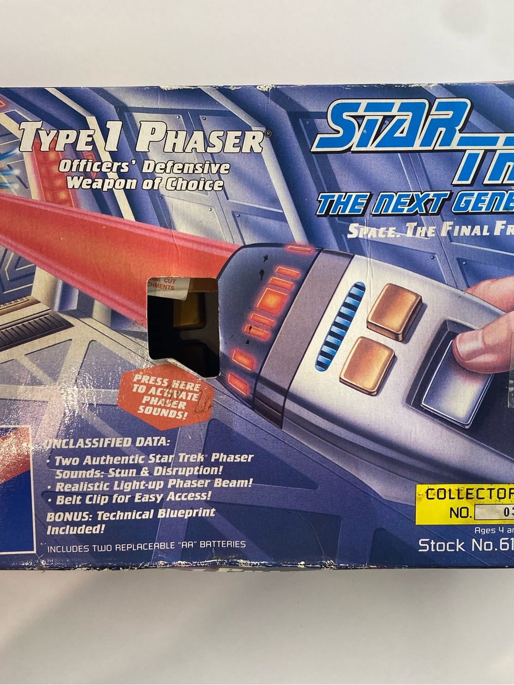 994 Playmates Star Trek The Next Generation Type 1 Phaser Collector's Edition